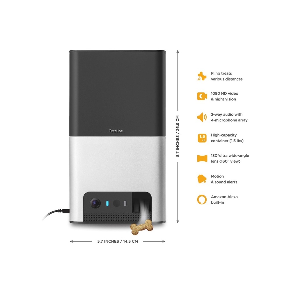 petcube bites 2 smart pet camera & treat dispenser | Alexa | dog cat monitor